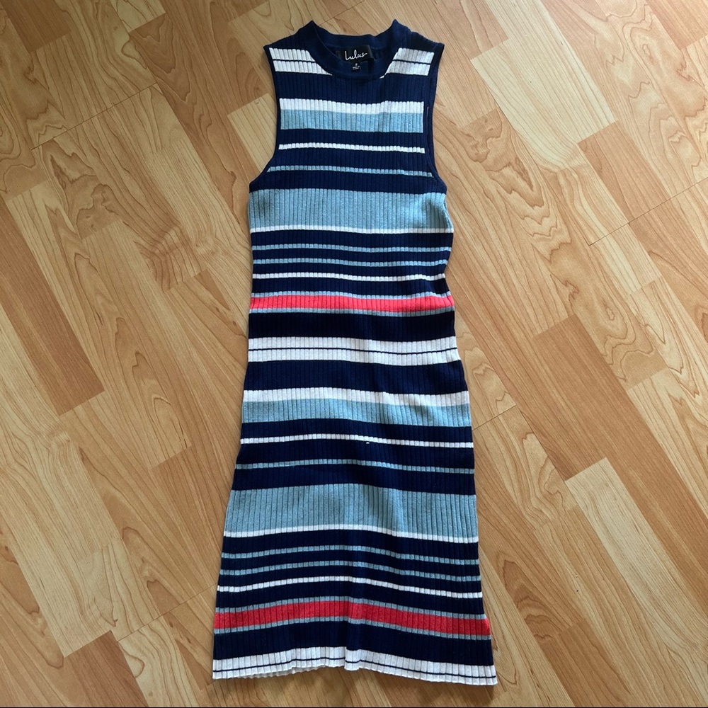 Striped mini dress